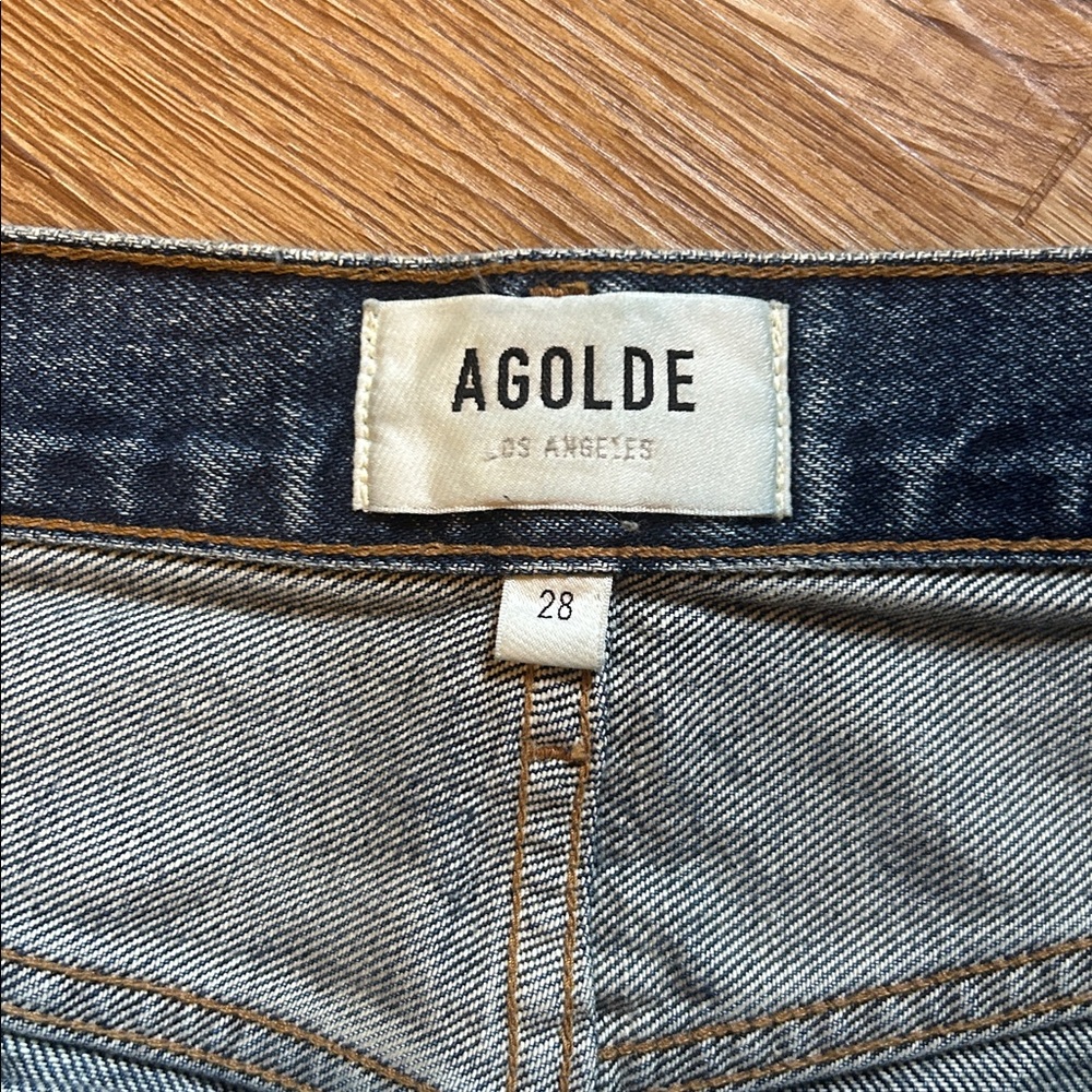AGOLDE Women's Fran Cropped Mid-Rise Straight-Leg Jeans - Picture 5 of 7
